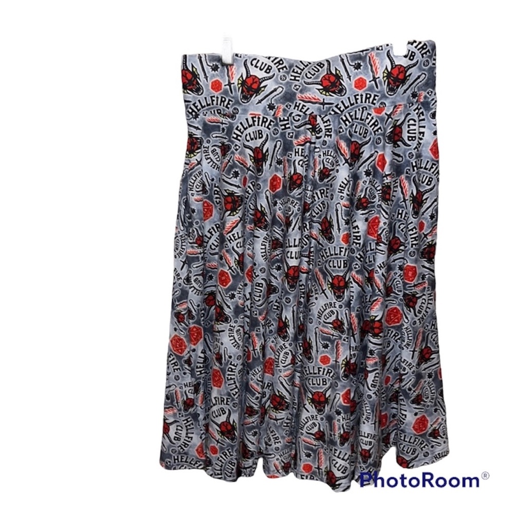 Stranger Things Hellfire Club circle skirt